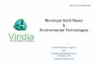 Municipal Solid Waste Environmental Technologies