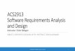 ACS2913 Software Requirements Analysis and Design