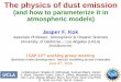 The physics of dust emission - University of North Dakota