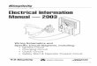 MANUFACTURING, INC. Electrical Information Manual — 2003