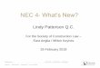 NEC 4- What’s New?