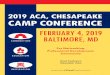 2019 ACA, CHESAPEAKE CAMP CONFERENCE
