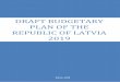 Draft budgetary plan of the republic of latvia 2019