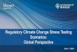 Regulatory Climate Change Stress Testing Scenarios: Global 