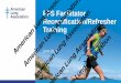 FFS Facilitator Recertification/Refresher Training American