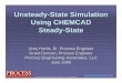 Unsteady-State Simulation Using CHEMCAD Steady-State