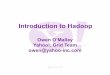 Introduction to Hadoop - wiki.apache.org