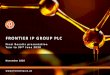 FRONTIER IP GROUP PLC