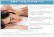 SPA TREATMENTS Organic Massage Therapies