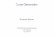 Code Generation - Indian Institute of Technology Madras