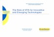 The Role of HTA for Innovative and Emerging Technologies
