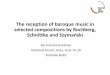 The reception of baroque music in selected compositions by 