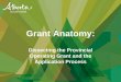 Dissecting the Provincial Operating Grant and the 