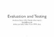 Evaluation and Testing - LMU