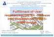 Fulfillment of User requirement UR 1.4 release into 