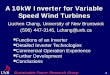 A 10kW Inverter for Variable Speed Wind Turbines