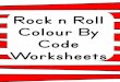 Rock n Roll Colour By Code Worksheets