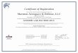 Certificate of Registration Marmon Aerospace & Defense, LLC