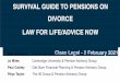 Survival Guide to Pensions on Divorce webinar notes