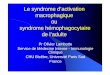 Le syndrome d’activation macrophagique oouu syndrome 
