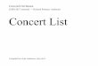 Concord Orchestra Concert List 1969 to 2017