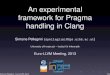 An experimental framework for Pragma handling in Clang