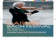 MUSICIAN SPONSORSHIP - Carmel Bach Festival