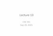 Lecture 13 -