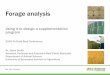 Forage analysis - Agricultural & Resource Economics