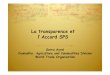 La transparence et l Accord SPS - OIE - Africa