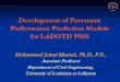 Development of Pavement Performance Prediction Models for 