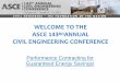 WELCOME TO THE ASCE 143RDANNUAL CIVIL …