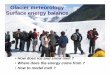 Glacier meteorology Surface energy balance