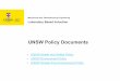 UNSW Policy Documents