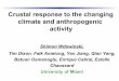 Crustal response to the changing climate and anthropogenic 