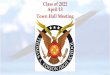 Class of 2022 April 13 Town Hall Meeting