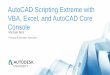 AutoCAD Scripting Extreme with VBA, Excel, and AutoCAD 