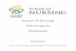 School of Nursing PhD Program Guidelines