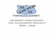 BELMONT HIGH SCHOOL HSC ASSESSMENT BOOKLET 2020 2021