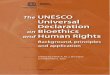 The UNESCO Universal Declaration Bioethics and uman ights