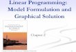 Linear Programming: Model Formulation and Graphical Solution
