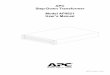 APC Step-Down Transformer Model AP9621 User’s Manual