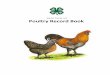 Martin County 4-H Poultry Record Book