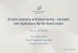 Circular economy and bioeconomy concepts and implications 