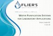 WATER PURIFICATION YSTEMS FOR LABORATORY …