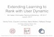 Extending Learning to Rank with User Dynamic