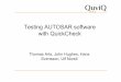 Testing AUTOSAR software with QuickCheck