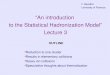 “An introduction to the Statistical Hadronization Model 