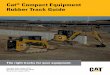 Cat Compact Equipment Rubber Track Guide