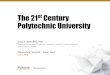 The 21st Century Polytechnic University